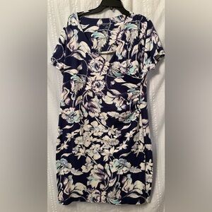 Soft Surroundings faux wrap dress petite XL. Flowers